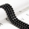 95pcs(2 Strand/Set) 8mm Genuine Black Tourmaline Healing Crystal Beads with Energy Power, Smooth Round Stone Beads for Jewlery Bracelets Making DI...