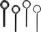 Standard Hex Dogging Key Allen Wrench Set, 5/64'' 1/8'' 5/32'' 7/32'', Wrench Keychain with Full Loop for Push Bar Panic Exit Device...