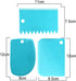 lasenersm 3 Pieces Dough Scraper Bowl Scraper Cake Scraper Plastic Dough Cutter Jagged Edges Scraper Curved Edge Scraper Flat Edge Scraper Food Sc...