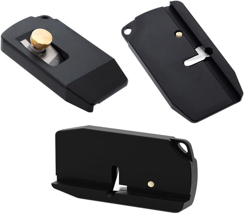 Woodworking Edge Trimmer,Hand Planer Edge Bander with High Speed Steel Blade,Edge Banding Cutter for PVC ABS Melamine Veneer,MG-027Bk...