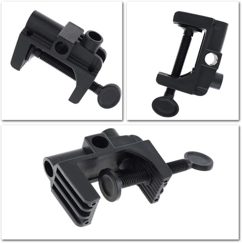 2 Pcs Desk Clamp Work Light Mounting Bracket Heavy-duty Plastic Table Mounting Clamp for Desk Lamp, Magnify Lamp, Tablet Holder, Etc...