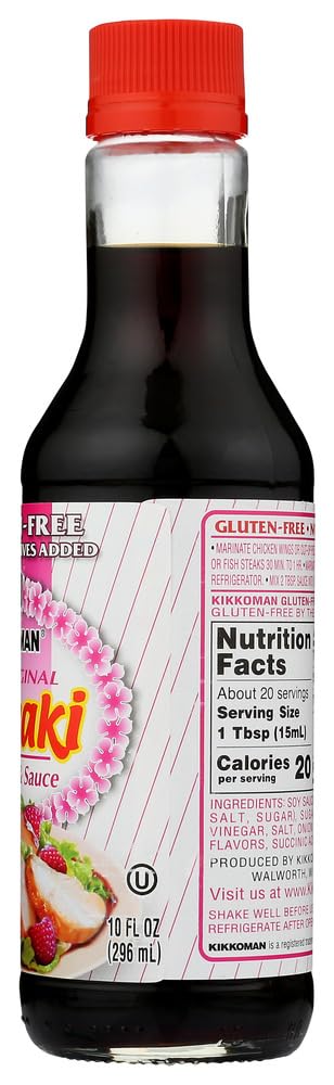 Kikkoman Gluten Free Teriyaki Sauce, 10 Ounce, Two pack...
