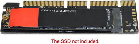 Cablecc NGFF M-Key NVME M.2 SSD to PCI-E Express 3.0 16x X4 Adapter Without Bracket Black...