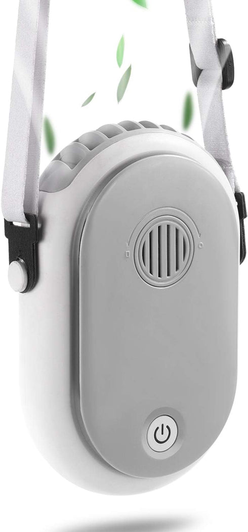 Portable Hanging Neck Fan Wearable Personal Fan Battery Operated USB Rechargeable 3 Speed Mini Handheld Air Conditioning Cooling Refrigeration Nec...
