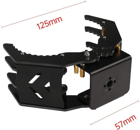 Mechanical Robot Arm Claw/Gripper Robot Gripper (Black Mechanical Claw without servo)...