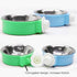 N//A 2Pcs Crate Dog Bowl, Removable Stainless Steel Hanging Pet Cage Bowl, Pet Food Water Bowl for Cat Puppy Bird Rabbit (Green,Blue)...