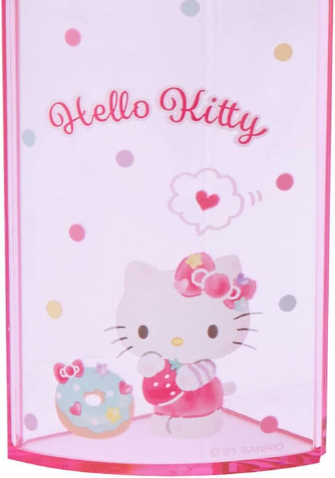 Sanrio 213110 Pink Plastic Hello Kitty Kitty Pen Stand 360 Degree Rotating Pen Stand Pen Holder Cosmetic Makeup Brush Tulle Pet Character...