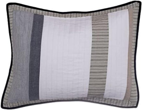 Nautica - Sham, Cotton Reversible Bedding with Envelope Closure, Pre-Washed for Added Softness, Stylish Bedding Set (Tideway Tan, 20" x 26")...