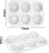 2 Pcs Diamond Ball Cake Silicone Molds, 3D Geometric Half Ball Mousse Cake Baking Molds, Silicone Pastry Chocolate Molds for Cake Decoration Frenc...