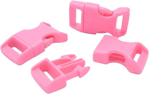 15 Pack Curved Side Quick Release Plastic Buckles for Paracord Bracelets Clasp 5/8 inch(15mm) Webbing/Backpack Straps...