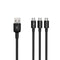 Duttek USB to Micro USB Splitter Cable, 3 in 1 USB 2.0 A Male to Three Micro USB Male 1 to 3 Sync Charging Cable Adapter Cord (25CM/10 Inch)...