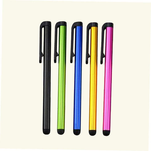 Pencils 20 pcs Pen Tip Capacitive Accessory Handwriting Touch Color Universal Pens Office Touchscreen Thin Writing Smartphone Stylus Metal Round T...
