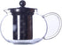 Hofu Small Clear High Borosilicate Glass Tea Pot with Removable 304 Stainless Steel Infuser, Heat Resistant Loose Leaf Teapot,Stovetop Safe, 660 m...