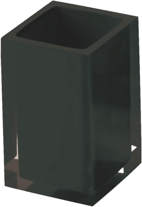 Gedy RA98-14 Rainbow Square Toothbrush Holder, Black...