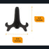 Stand for Collectible Plate - Pack of 3 - Black Easel Stand - Decoration Easels for Antique Plates - Display Holder - 4.9"...