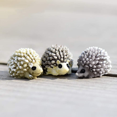 MAOMIA 36 Pcs Mini Hedgehog Figurines, Fairy Garden Hedgehog Miniature Figurines Moss Landscape DIY Terrarium Crafts Ornament Accessories Outdoor ...