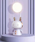 Kids Desk Lamp with Night Light Cute Cartoon Lamp 360° Goose Neck LED Folding Reading Light for Bedroom Children Bedside Study Table Lamp (Purple)...