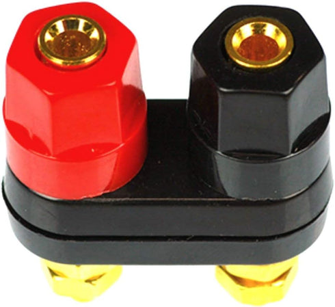 CESS Dual Binding Post, 4mm Banana Socket, 2 Way Gold-Plated Speaker Binding Posts, Power Amplifier Connector, 4 Pack...
