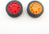 10pcs Toys Car Wheels 30mm Rubber Tire for DIY Model Toy Accessories (Orange)...
