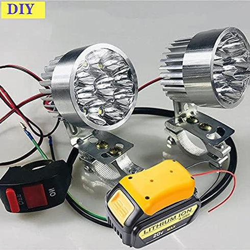 2 Packs Upgrade for DeWALT Battery Adapter Power Source Mount for Dewalt 20V Battery Adaptor Dock with Wires Battery Converter Connector DIY Power...