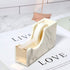Multibey Acrylic 1 Inch Core Desktop Adhesive Tape Dispenser Cutter with Tape Marble Office School Gift Idea (Marble Printed-Gold)...