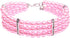 3 Rows Dog Cat Pearls Necklace Collar with Bling Accessories Pet Puppy Jewelry for Female Dogs Cats Small Medium (Pink, Medium)...