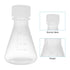 PATIKIL Erlenmeyer Flask, 3 Pcs 50ml 125ml 250ml Narrow Mouth Graduated Flasks with Screw Cap Plastic Flasks with Printed Graduation for Lab Exper...