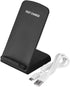 Wireless Stand Charger Certificated Fast Wireless Charging Stand for iPhone and Android Phones - Black......