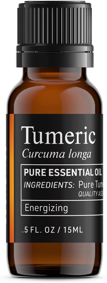 Lisse 100% Pure Essential Oil - Batch Tested & Verified - Turmeric (0.5 Fl Oz)...