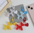 tenghong2021 Cute Jelly Balloon Dog Keychain for Women Key Chain Car Keys Handbag Purse Accessories...