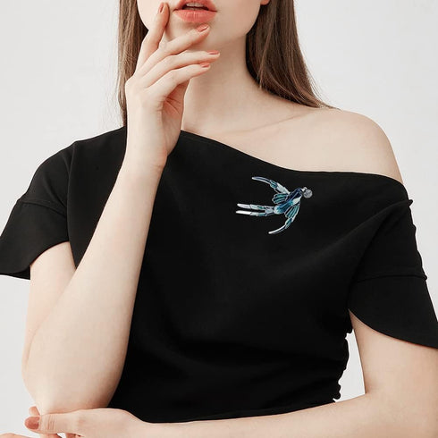 Lovely Enamel Rhinestone Flying Swallow Bird Brooch Pins Breastpin Wedding Brooches Lapel Pin Badge Jewelry Gifts...