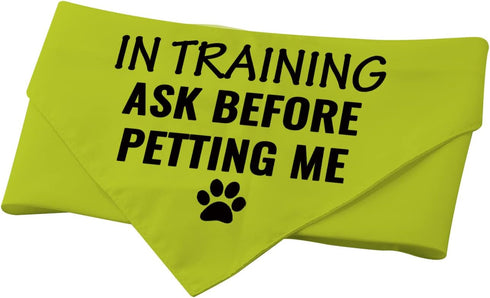 1 Piece in Training Ask Before Petting Dog Bandana Give Me Space Dog Bandana Rescue Dog Bandana (Ask Before Petting D) (Ask Before Petting D)...