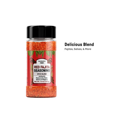 Unpretentious Red Fajita Seasoning, Spice Blend, Peppery & Savory, Fajitas & Tacos (4.8 Ounce)...