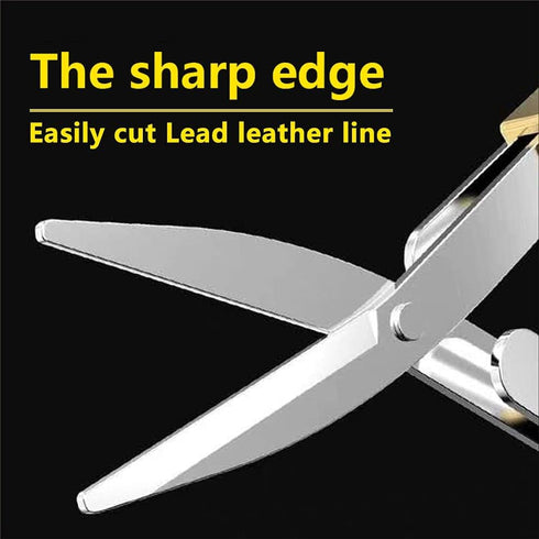 Folding scissors,safe portable scissors,small scissors,mini scissors,tsa scissors?stainless steel telescopic cutter,outdoor fishing home fishing g...
