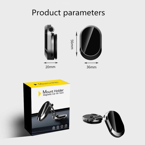 Magnetic mobile phone bracket, foldable and adjustable rubidium magnetic strong magnetic mobile phone bracket, rotatable mobile phone navigation b...