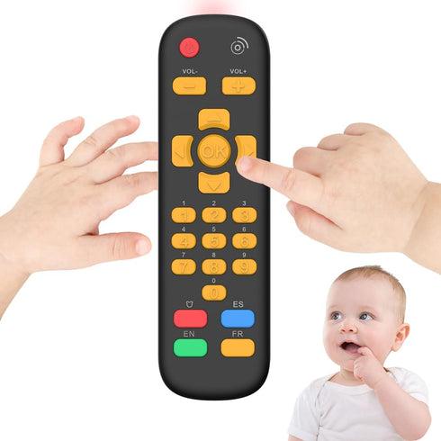 Baby TV Remote Control Toy with Light and Sounds, Kids Musical Early Education Learning Realistic Toddler Remote Toys for Preschool Infant Toddler...