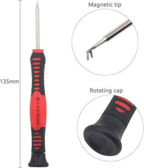 0.8mm P2 Pentalobe Screwdriver Compatible with iPhone Repair Opening Tool 5-Point Precision Magnetic Screwdriver...