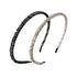Fashion Super Shiny Women Two Rows Black Crystal Beads Headband Girls Headwear Rhinestone Beaded Hair Band Hair Accessories Women's Fashion Headba...