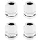 Fielect 4Pcs M20 Cable Gland Plastic Waterproof Cable Glands Joints Adjustable Connector White for 6-12mm Dia Cable...
