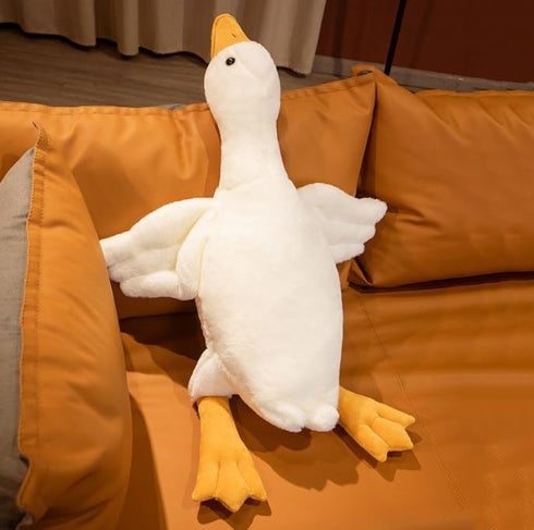 Goose Stuffed Animal Giant White Goose Plush Pillow,Cute Duck Toy Soft Hugging Swan Plush Pillow Gifts for Kids Adults...