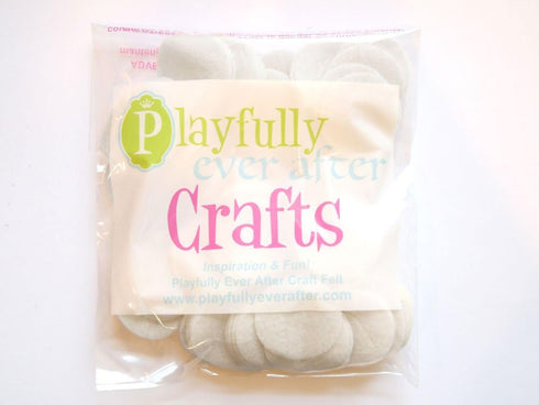 Playfully Ever After White Craft Felt Circles (1.5 Inch - 94pc)...