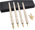 Wooden Professional Manga Pen Dip Pen Set with 4 Nibs Manga Cartoon Comic Drawing Painting Kit - 4 Pcs...