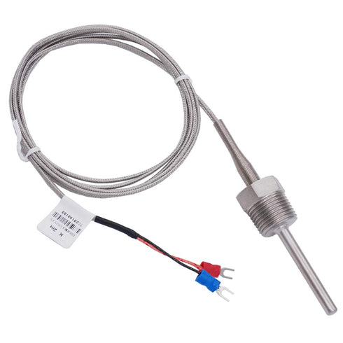 2M Thermistor K-Type Probe Thermocouple Sensor & Meter Temperature Controller,1/2" NPT 6 X 50MM Long Probe Thermocouple Temperature Range from 0 t...