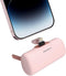 Small Portable Charger for iPhone,5000mAh Mini Power Bank with Built in Cable/Metal Stand,External Cute Battery Pack Compatible with iPhone 14/13/...