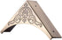 Metal Corner Protector, 4 Pcs Antique Edge Safety Guard Cabinet Furniture Corner Bumpers,Table Corner Protectors,Cover Damaged Corners on Coffee T...
