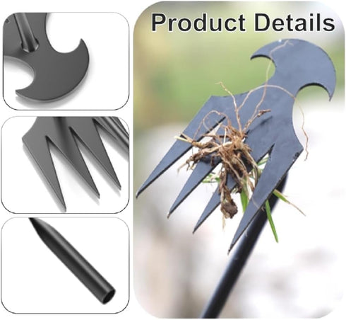 Weed Puller Tool Garden Weed Pulling Tool,Durable Manganese Steel Hand Weeder Tool, Manual Multifunctional Weeders Gardening Tools for Yard and Ga...