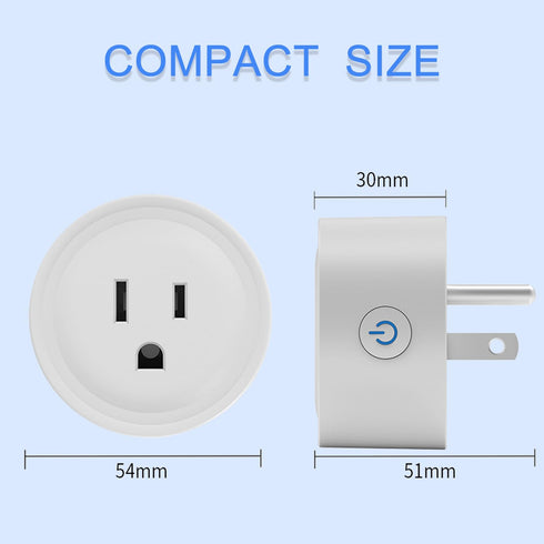 Smart Plug, Works with Alexa Only, Simple Setup with One Voice Command, Voice Control, Remote Control, Timer & Schedule & Group Controller, Blueto...