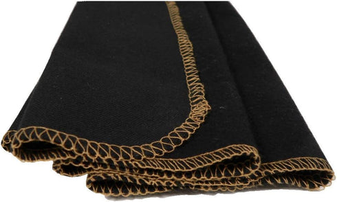 VALENTINO GAREMI Polish Buff Cleaning Cloth – Black Edition Superior Cotton Fabric for Leather Shoes, Furniture, Musical Instrument, Car Seats, Hi...