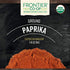 Frontier Co-op Organic Ground Paprika 7.16 oz Stand Up Resealable Bag - Paprika Powder Seasoning - Restaurant Supply...