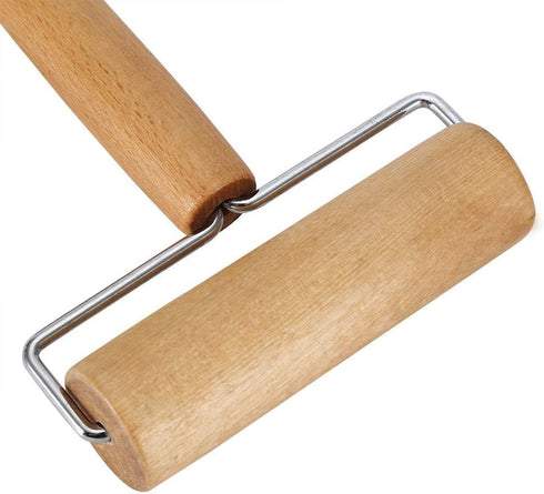 Pizza Roller Wood Dough Roller Pastry Roller Double Head Baking Roller Non Stick Pizza Dough Roller Wooden Bread Roller Food Roller Small Dough Ro...